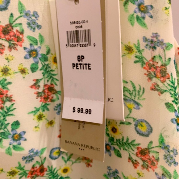 Banana Republic Ruffle Dress, size 6 PETITE, New! - Picture 3 of 3